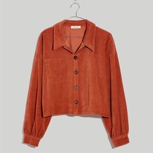 Madewell cropped corduroy jacket